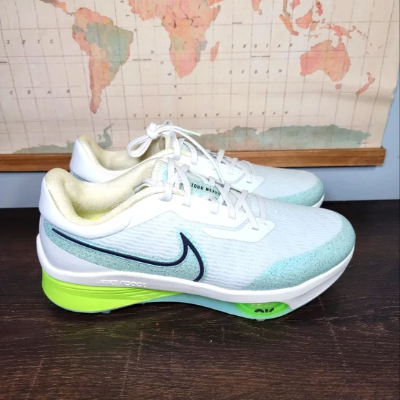 BRAND NEW Nike Air Zoom Infinity Tour Next % Golf Shoes Sail/Green Womens Sz 9.5